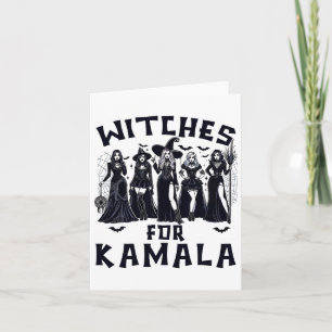 Hexen für Kamala Harris Wahl 2024 Halloween Karte