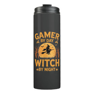 Hexen-Gamer-Halloween-Gaming-Design Thermosbecher