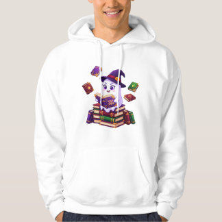 Hexen-Ghost liest Zauberbücher Halloween Hoodie
