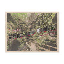 Hexen Gulch Wisconsin Vintage Postkarte