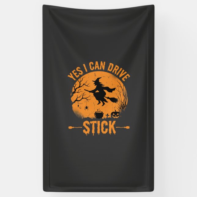 Hexen Halloween Aufkleber Grafik_1 Banner (Vertikal)