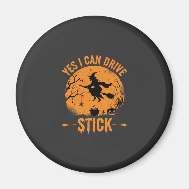 Hexen Halloween Aufkleber Grafik_1 Magnet (Vorne)