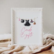 Hexen-Halloween-Baby-Shower-Karten und Geschenke