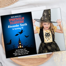 Hexen Halloween Einladungen mit Foto