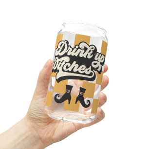 Hexen Halloween-Glas trinken, Herbstsaisongeschenk Dosenglas