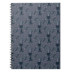 Hexen-Halloween-Kessel-Magie Notizblock