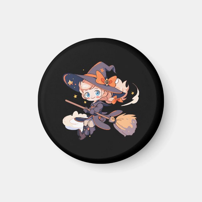 Hexen Halloween Magnet (Vorne)