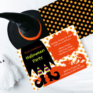 Hexen Halloween-Party Einladung
