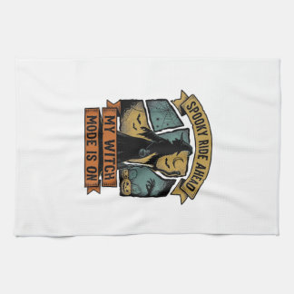 Hexen-Halloween-Shirt Lustiges Vintage-Hexen-Desig Geschirrtuch