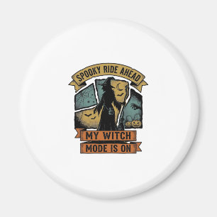 Hexen-Halloween-Shirt Lustiges Vintage-Hexen-Desig Magnet
