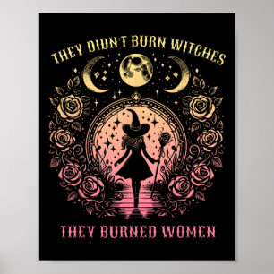 Hexen Halloween Sie verbrannten keine Hexen Sie ve Poster