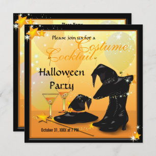 Hexen Halloween zauberhafter Cocktail Rotzunge Par Einladung