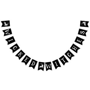 Hexen, Himmelskatze Halloween Wimpelkette