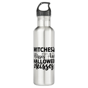 Hexen Hisses und Halloween Kisses Edelstahlflasche