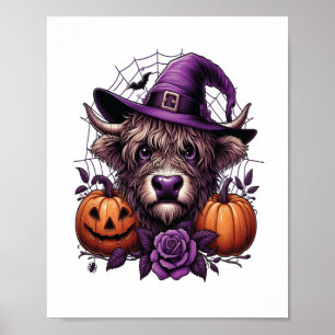 Hexen Hochland Halloween Kuh Poster