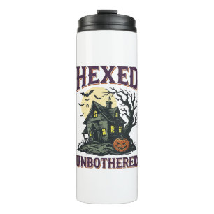 Hexen Humor Shirt Vintage Verzaubertes Cottage Hal Thermosbecher