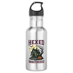 Hexen Humor T-Shirt Vintage Verzaubertes Cottage H Edelstahlflasche