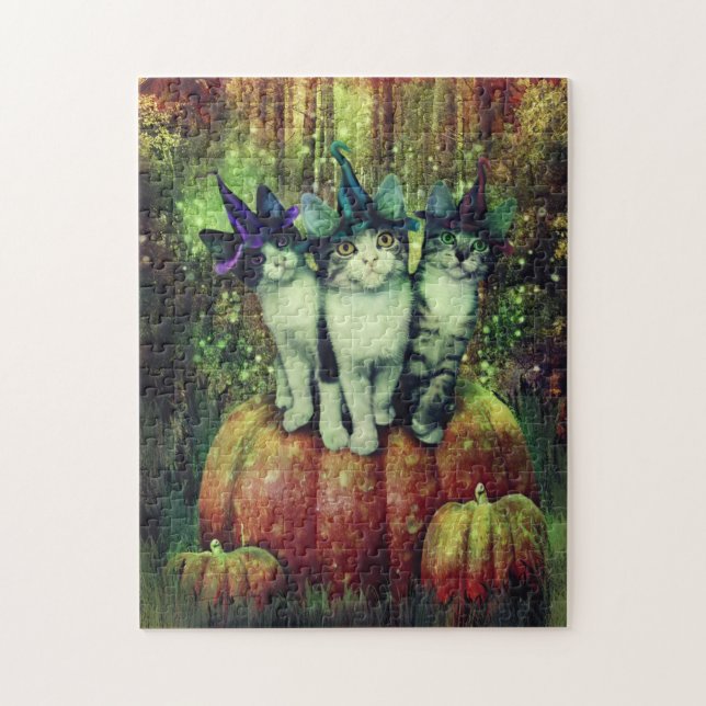 Hexen im Verkleidungs-Puzzlespiel Puzzle (Vertikal)