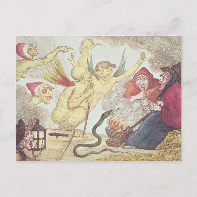 Hexen in einem Hayloft Postkarte (Vorderseite)