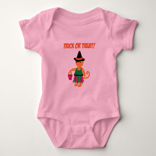 Hexen-Kitty Baby Strampler (Vorderseite)