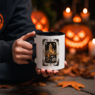 Hexen Kristalle Magie Halloween Tasse