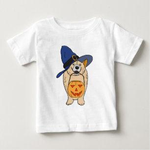 Hexen-Kürbis-Hund Baby T-shirt