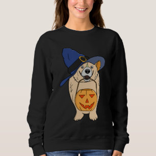 Hexen-Kürbis-Hund Sweatshirt
