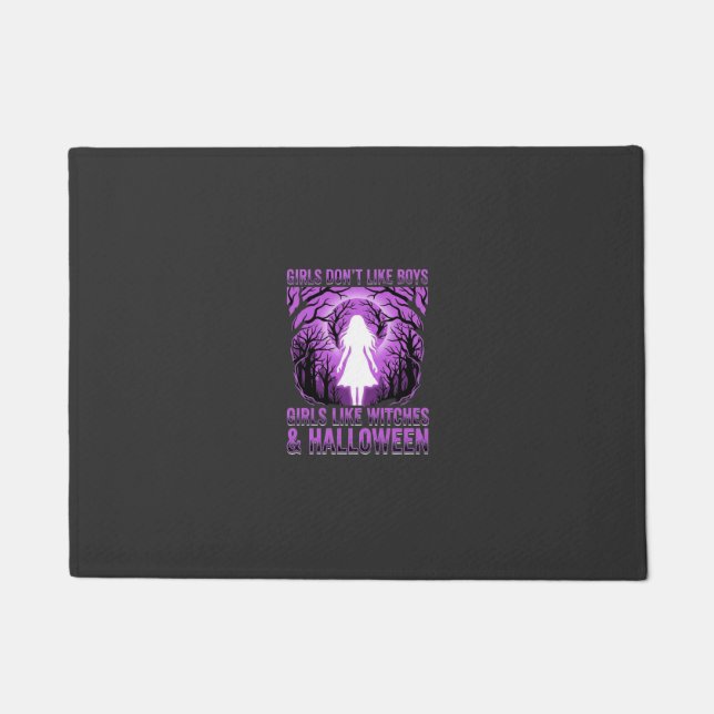Hexen-Mädchen Halloween-Design Fußmatte (Vorderseite)