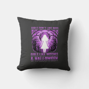 Hexen-Mädchen Halloween-Design Kissen
