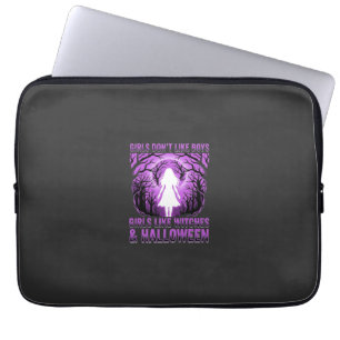 Hexen-Mädchen Halloween-Design Laptopschutzhülle