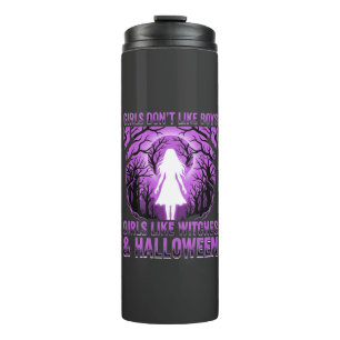 Hexen-Mädchen Halloween-Design Thermosbecher
