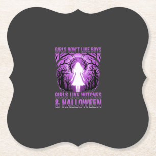 Hexen-Mädchen Halloween-Design Untersetzer