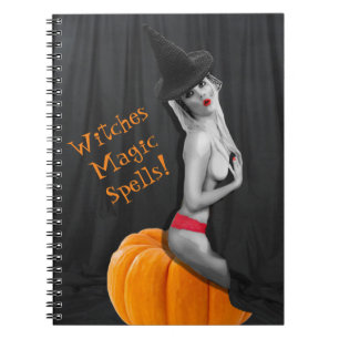 Hexen Magic Zaubers Spiral Bound Notebook Journal Notizblock