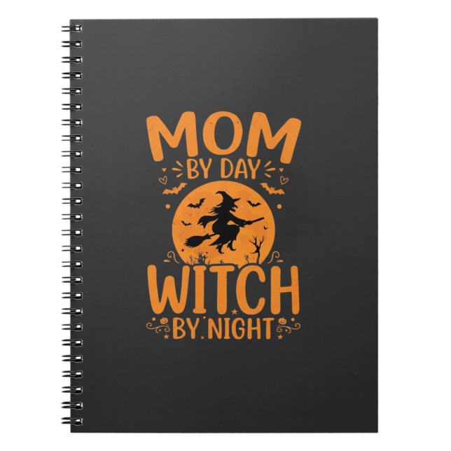 Hexen-Mama Halloween-Design Notizblock (Vorderseite)