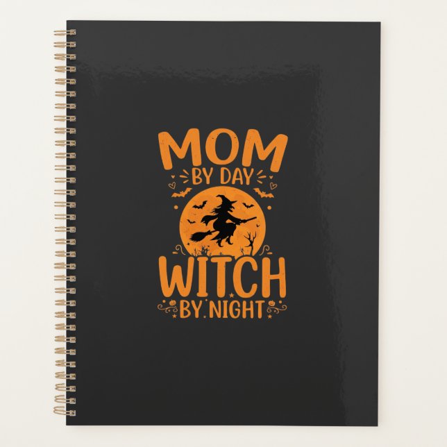 Hexen-Mama Halloween-Design Planer (Vorderseite)