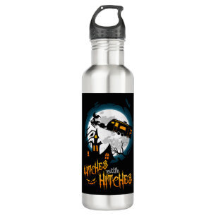 Hexen mit heftigem Halloween-Camping Edelstahlflasche