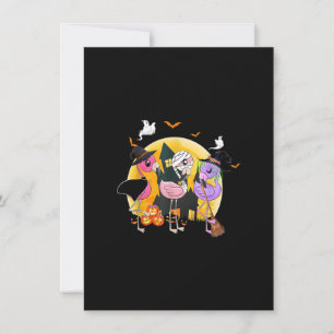 Hexen mit Hitches Halloween 2020 rosa Flamingo Einladung