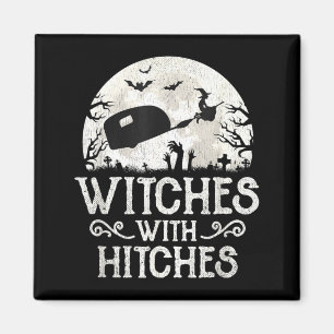 Hexen mit Problemen RV Camping Lustiger Halloween Magnet