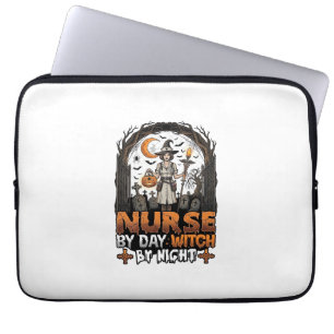 Hexen-Nacht-Halloween-Friedhof-Kürbis_1 Laptopschutzhülle