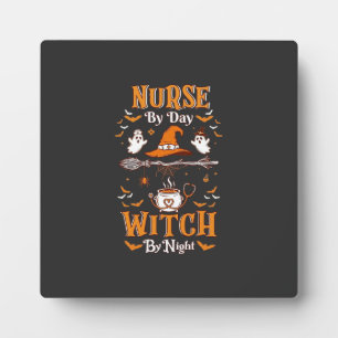 Hexen-Nacht-Halloween-Hut-Geister Krankenschwester Fotoplatte