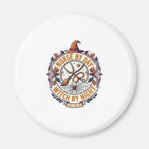 Hexen-Nacht-Halloween-Stethoskop-Besen_ Magnet