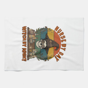 Hexen-Nacht-Halloween-Totenkopf-Potionen_1 Geschirrtuch