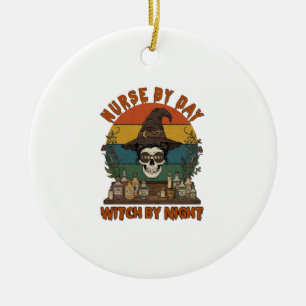 Hexen-Nacht-Halloween-Totenkopf-Potionen_1 Keramik Ornament