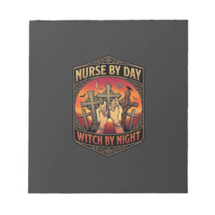 Hexen-Nacht-Kreuz-Hände-Halloween_1 Notizblock
