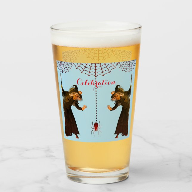 Hexen-Party Glas (Rückseite (gefüllt))