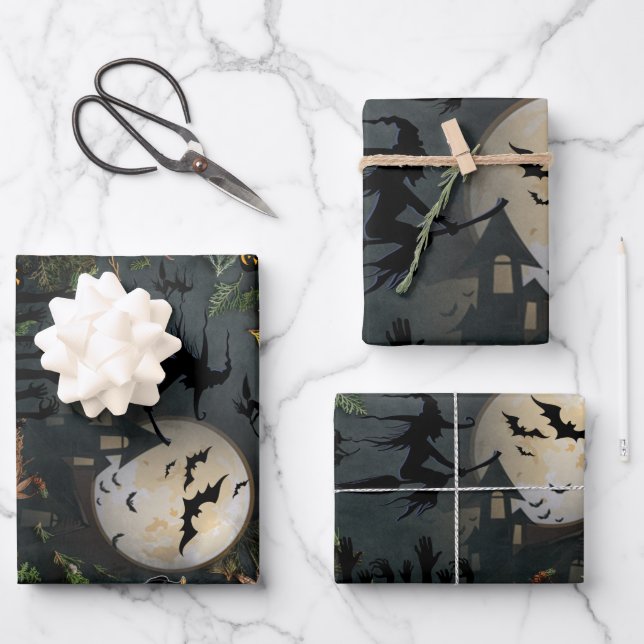 Hexen Party Night Geschenkpapier Set (Vorderseite)