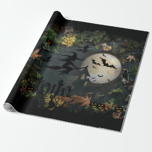 Hexen Party Night Wrapping Paper Geschenkpapier
