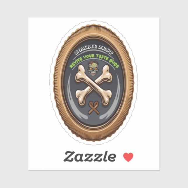 Hexen Potion Zombie Zest Label (Blatt)