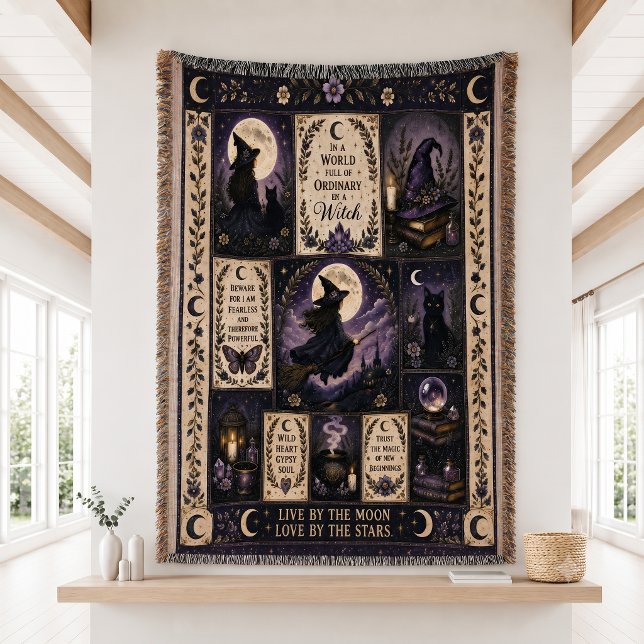 Hexen-Quilt-Halloween-Dekoration Decke (Von Creator hochgeladen)