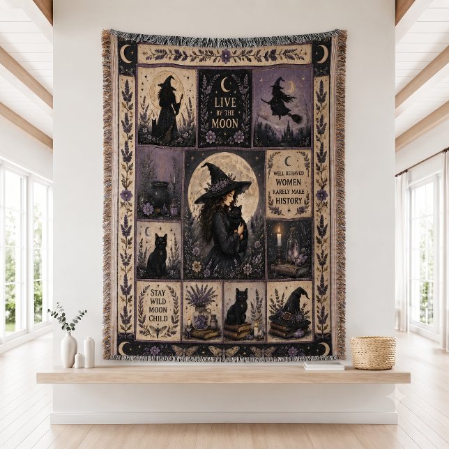 Hexen-Quilt-Halloween-Dekoration Decke (Von Creator hochgeladen)